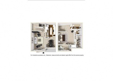 a picture of a house with two photos of it